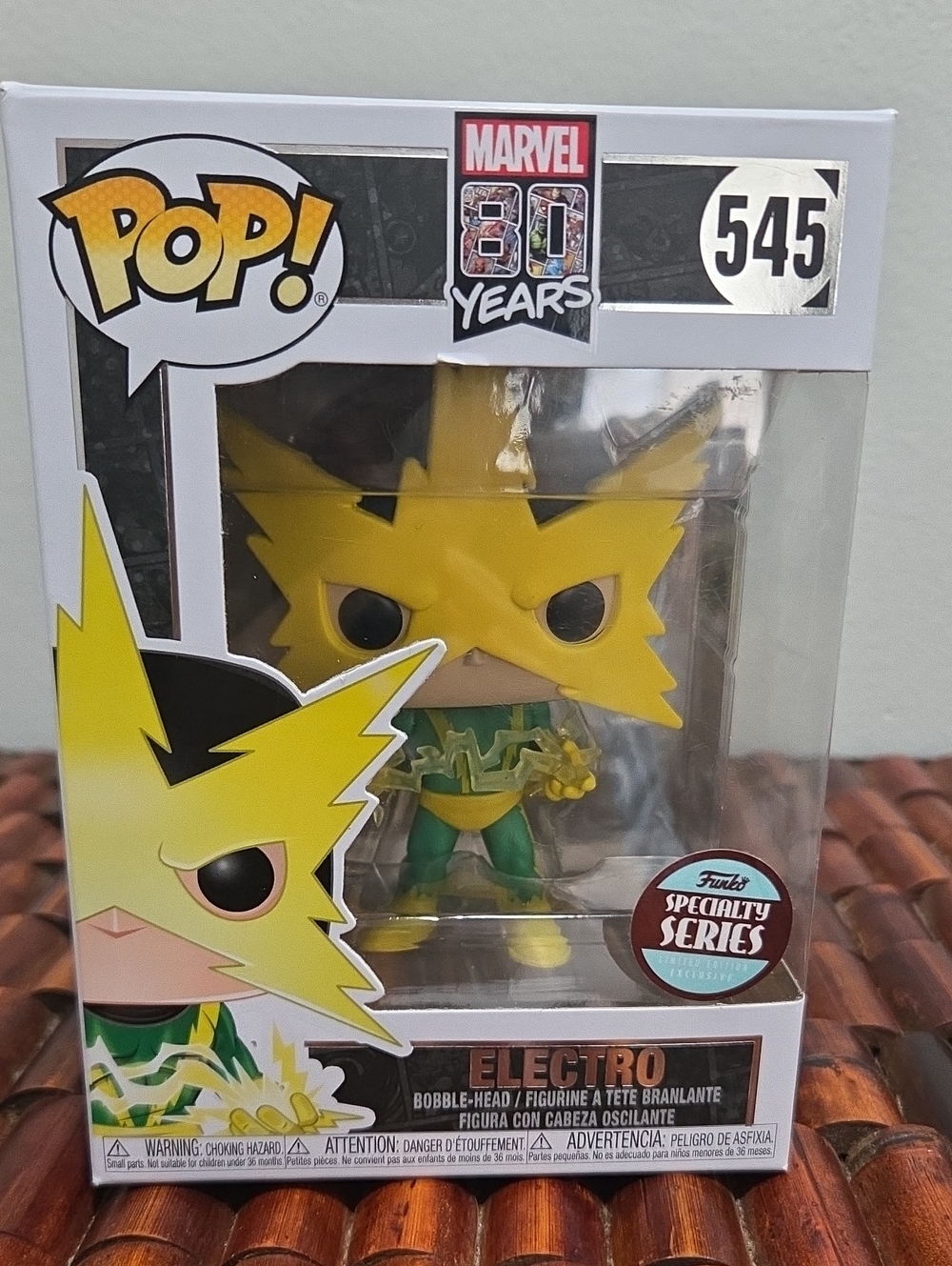 Funko POP! Marvel Electro #545 Vinyl Figure - 80th Anniversary